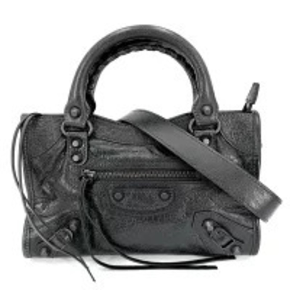 Balenciaga Le City handbag shoulder bag crossbody lambskin black